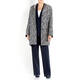 MARINA RINALDI JACQUARD JACKET NAVY