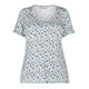 MARINA RINALDI PRINT T-SHIRT BLUE