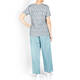 MARINA RINALDI PRINT T-SHIRT BLUE