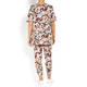 VERPASS JERSEY PRINT TOP LONG