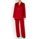 MARINA RINALDI VIRGIN WOOL TROUSER RED 