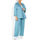 MARINA RINALDI LINEN BLEND JACKET BLUE