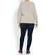 MARINA RINALDI CABLE KNIT SWEATER CREAM