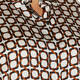 MARINA RINALDI SATIN SHIRT BROWN