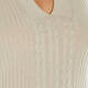 MARINA RINALDI CABLE KNIT SWEATER BEIGE