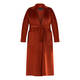 MARINA RINALDI DOUBLE-FACE WOOL COAT RUST