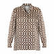 MARINA RINALDI SATIN SHIRT BROWN
