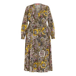MARINA RINALDI PRINTED CREPE DRESS - Plus Size Collection