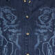 MARINA RINALDI LASER PRINT DENIM SHIRT 