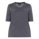 PERSONA BY MARINA RINALDI LUREX TOP NAVY