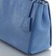 ABRO SKY BLUE LEATHER BAG with shoulder strap