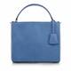 ABRO SKY BLUE LEATHER BAG with shoulder strap