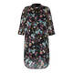 ELENA MIRO CHIFFON DUSTER COAT BLACK