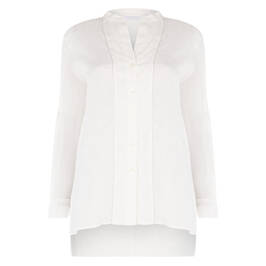 Piazza Della Scala Linen Shirt White - Plus Size Collection