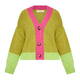 Alembika Colour Block Cardigan Lime