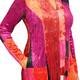 Alembika Crushed Velvet Tulip Dress Magenta 