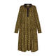Alembika Jersey Tile Print Shirt Dress Chartreuse