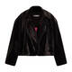 Alembika Faux Fur Short Jacket Black
