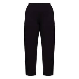 Alembika Pull-On Wide Balloon Leg Jersey Trousers Black  - Plus Size Collection