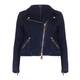 Ashley Graham x Marina Rinaldi Gold Zip Denim Biker Jacket