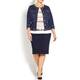Ashley Graham x Marina Rinaldi gold button denim jacket