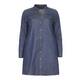 Ashley Graham x Marina Rinaldi gold button denim shirt