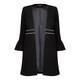 YOEK BLACK LONG JACKET BELL CUFF