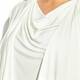 BEIGE DRAPED JERSEY TOP AND JACKET TWINSET