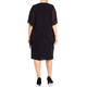 BEIGE GEORGETTE JEWEL EMBELLISHED BLACK DRESS
