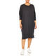 Beige Knitted Dress Grey 