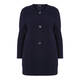BEIGE LABEL RIBBED LONG KNITTED JACKET NAVY
