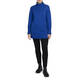 BEIGE KNITTED POLO NECK TUNIC COBALT