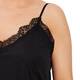 BEIGE LACE TRIM CAMISOLE BLACK