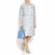 ABRO SKY BLUE LEATHER BAG with shoulder strap