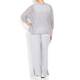 BEIGE LABEL OVERSIZED RIBBON KNIT SWEATER