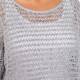 BEIGE LABEL OVERSIZED RIBBON KNIT SWEATER