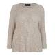 BEIGE LABEL RIBBON KNIT SWEATER SAND