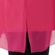 BEIGE V-NECK CHIFFON TUNIC CERISE