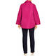 Beige Quilted Puffer Coat Fuchsia