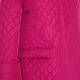 Beige Quilted Puffer Coat Fuchsia