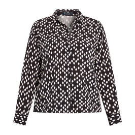 Beige Shirt Black And White  - Plus Size Collection