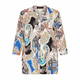 Beige Cotton Linen Paisley Shirt Multicolour