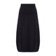 BEIGE STRETCH JERSEY TULIP SKIRT BLACK
