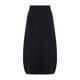 BEIGE STRETCH JERSEY TULIP SKIRT BLACK