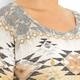 BEIGE embellished Aztec print SWEATER