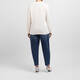 Beige Round Neck Sweater Off-White 