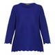 BEIGE SWEATER COBALT