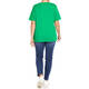 Beige 100% Cotton Round Neck T-Shirt Sky Green