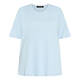 Beige Pure Cotton T-Shirt Sky Blue 