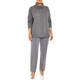 Beige Pull On Trouser Grey Parallel Leg